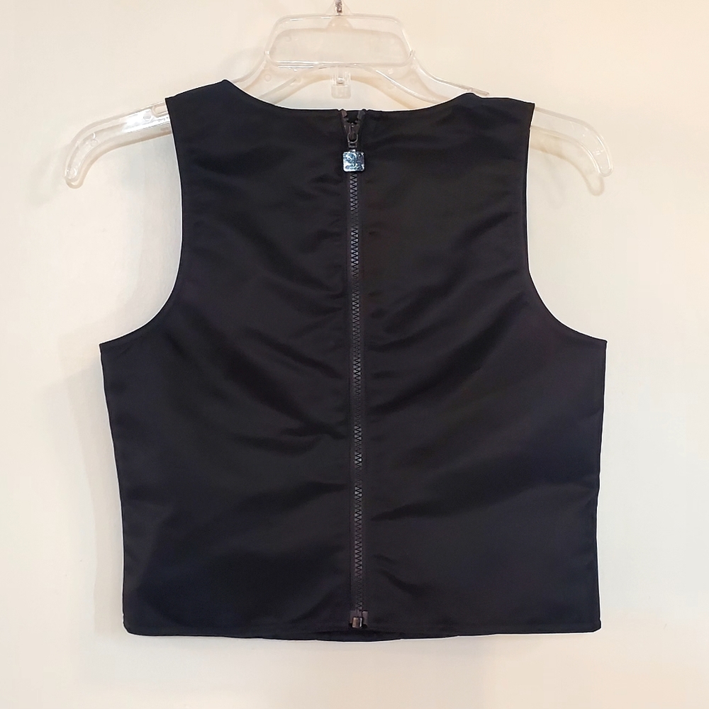 Adidas Women’s Black Corset Crop Top - Picture 11 of 14